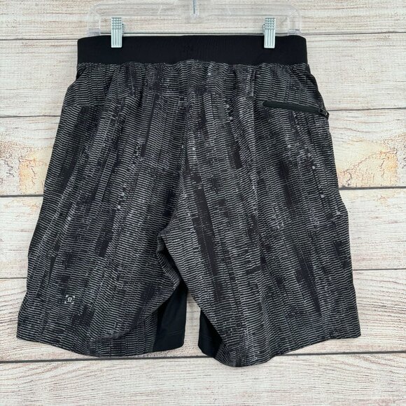 Lululemon T.H.E. 10" Lined Short Men's Size M Matchstick Black/Gray - Picture 2 of 10